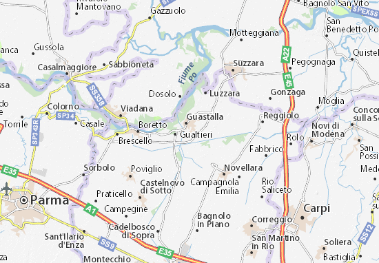 Karte Stadtplan San Giacomo Maggiore