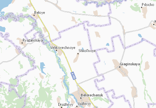 Karte Stadtplan Shkol&#x27;noye