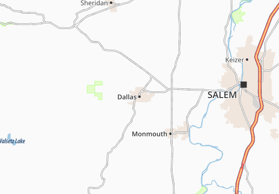 Kaart Plattegrond Dallas