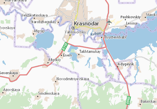 Karte Stadtplan Takhtamukay