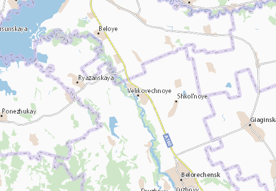 Mapa Velikovechnoye