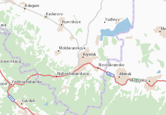 Karte Stadtplan Krymsk