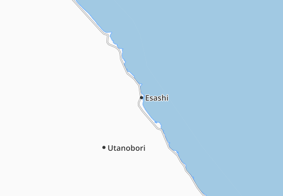 Kaart Plattegrond Esashi