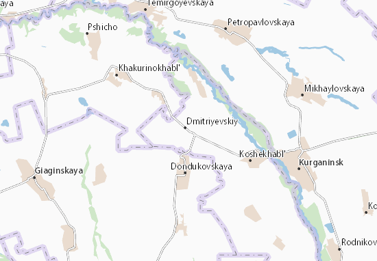 Kaart Plattegrond Dmitriyevskiy