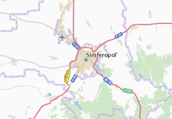 Kaart Plattegrond Simferopol&#x27;