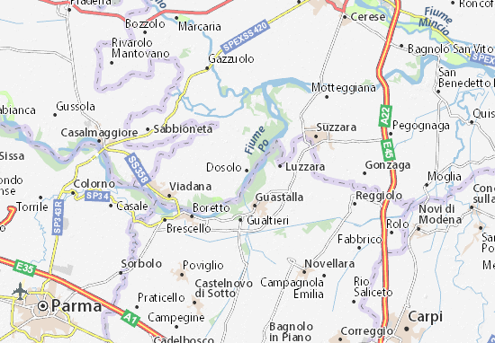 Karte Stadtplan Dosolo