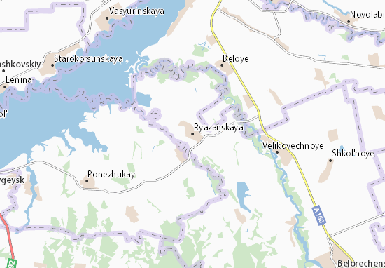 Kaart Plattegrond Ryazanskaya