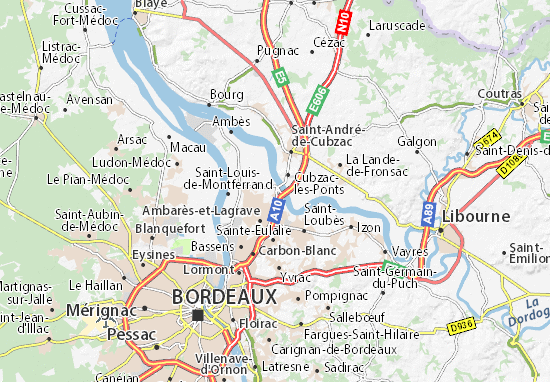 Kaart Plattegrond Saint-Vincent-de-Paul