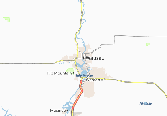 Mapa Wausau