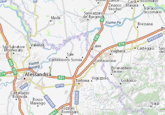 Castelnuovo Scrivia Map
