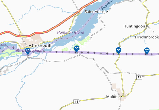 Mapa Fort Covington