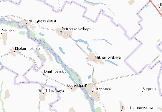 Karte Stadtplan Krasnoye Znamya