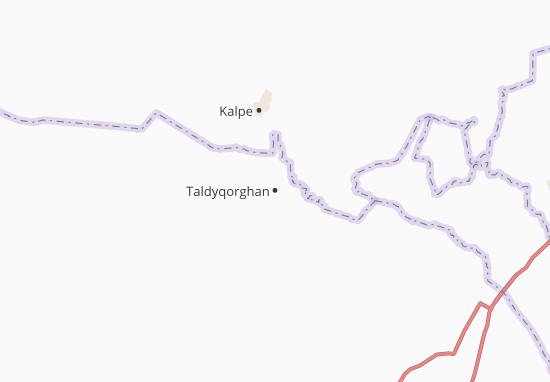 Kaart Plattegrond Taldyqorghan