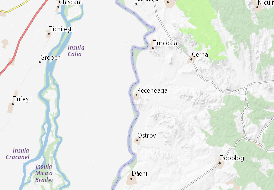 Peceneaga Map