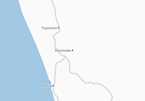 Kaart Plattegrond Horonobe