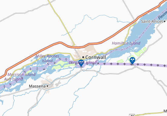 Kaart Plattegrond Cornwall