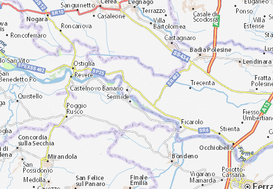 Karte Stadtplan Castelmassa