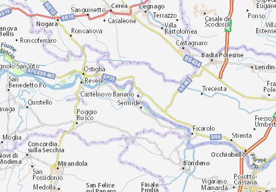 Mapas-Planos Castelnovo Bariano