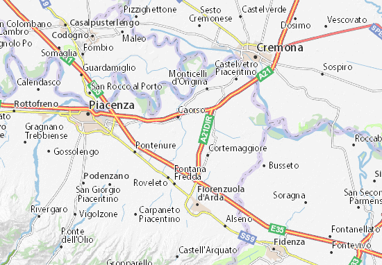Karte Stadtplan La Santina