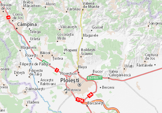 Karte Stadtplan Boldeşti-Scăeni
