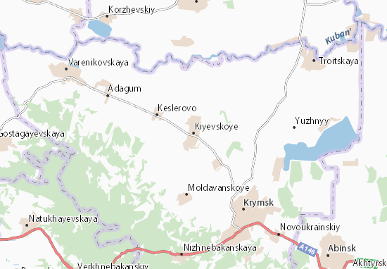 Mapa Kiyevskoye