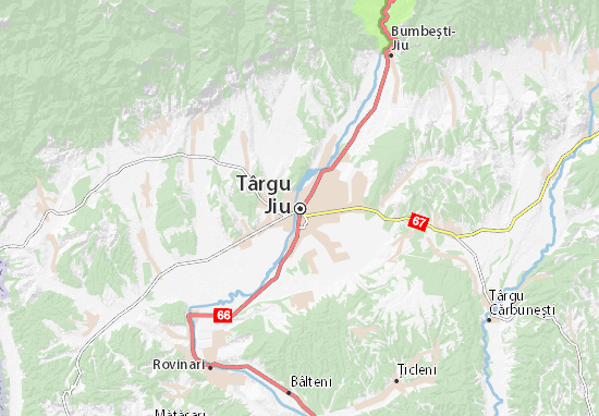 Karte Stadtplan Târgu Jiu