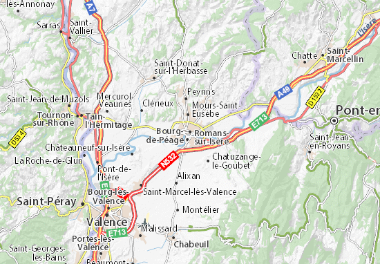 Carte-Plan Romans-sur-Isère