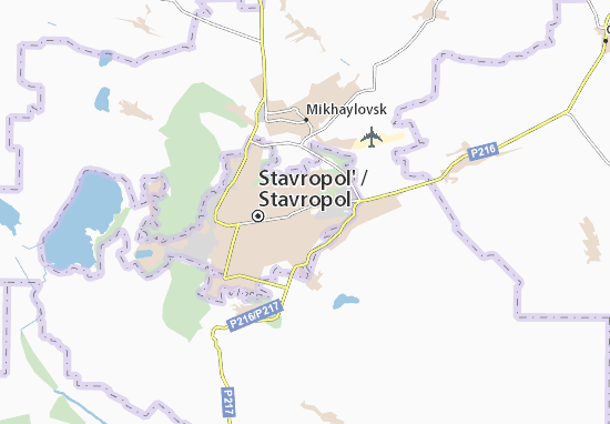 Kaart Plattegrond Stavropol&#x27;