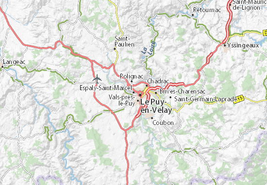 Karte Stadtplan Espaly-Saint-Marcel