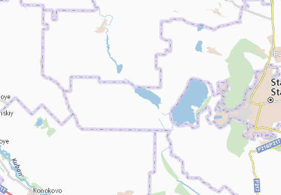 Mapa Sengileyevskoye