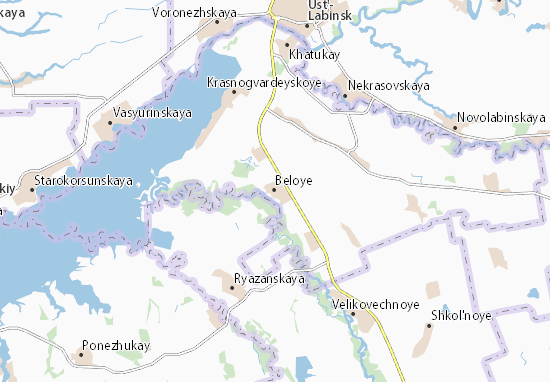 Karte Stadtplan Beloye