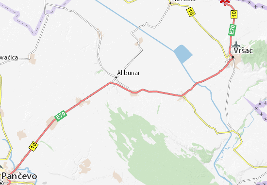 Kaart Plattegrond Banatski Karlovac