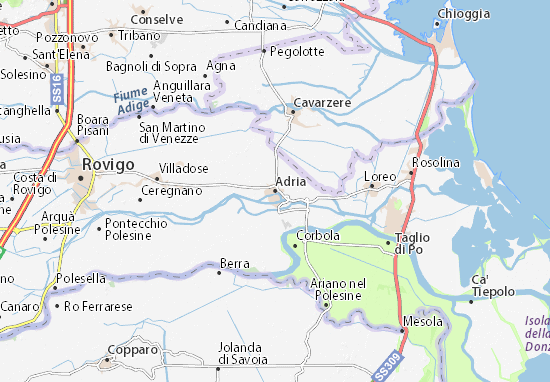 Karte Stadtplan Adria