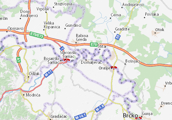 Karte Stadtplan Domaljevac