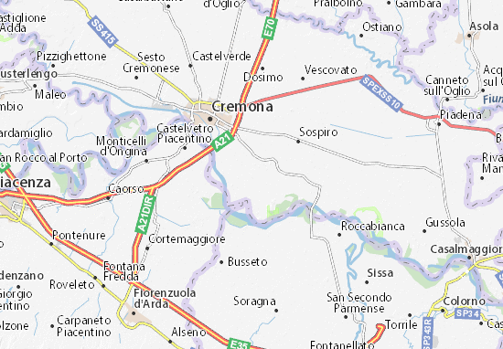 Karte Stadtplan Stagno Lombardo