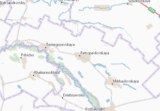 Kaart Plattegrond Petropavlovskaya