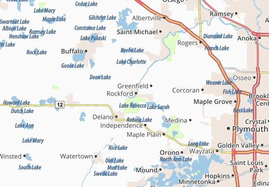 Karte Stadtplan Rockford