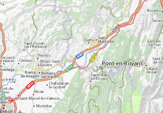 Kaart Plattegrond Saint-Hilaire-du-Rosier