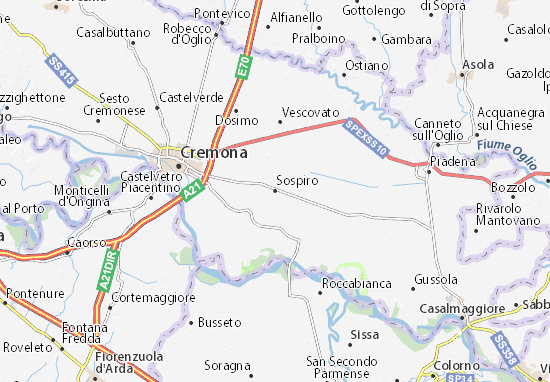 Karte Stadtplan Sospiro