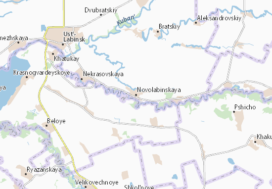Kaart Plattegrond Novolabinskaya