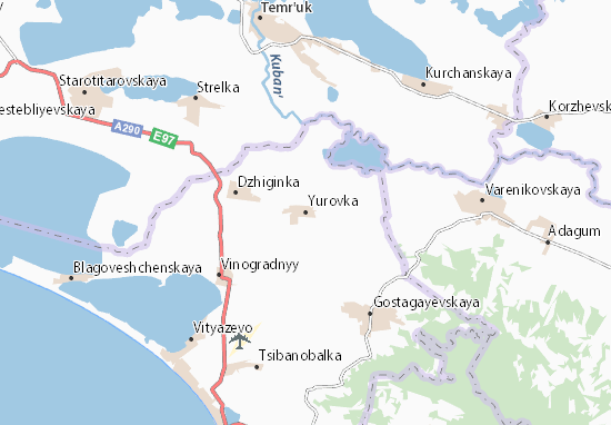 Kaart Plattegrond Yurovka
