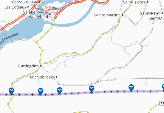Mapa Saint-Malachie-d&#x27;ormstown