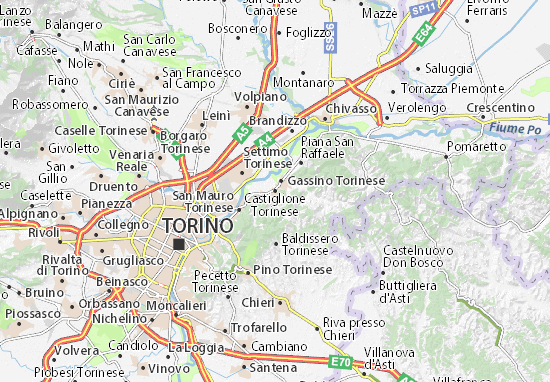 Carte-Plan Castiglione Torinese