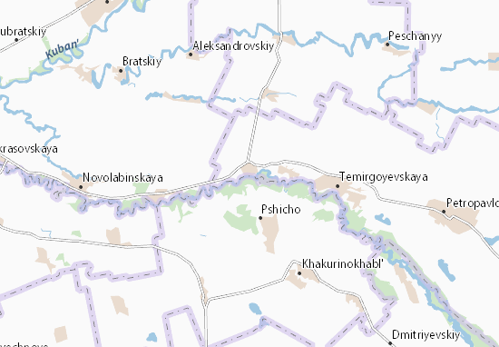 Karte Stadtplan Vozdvizhenskaya