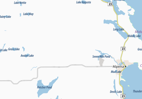 Kaart Plattegrond Long Rapids