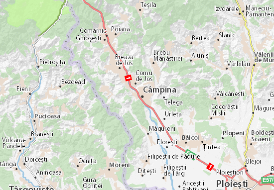 Karte Stadtplan Poiana Câmpina