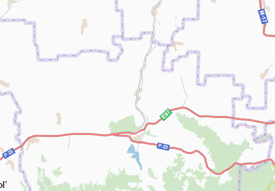 Karte Stadtplan Vyshenne