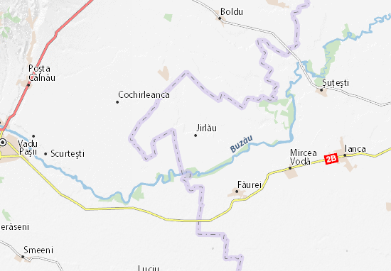 Jirlău Map