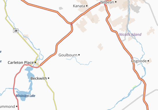 Mapa Goulbourn