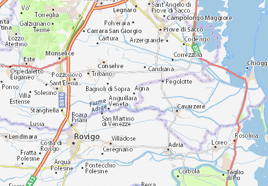 Karte Stadtplan Agna